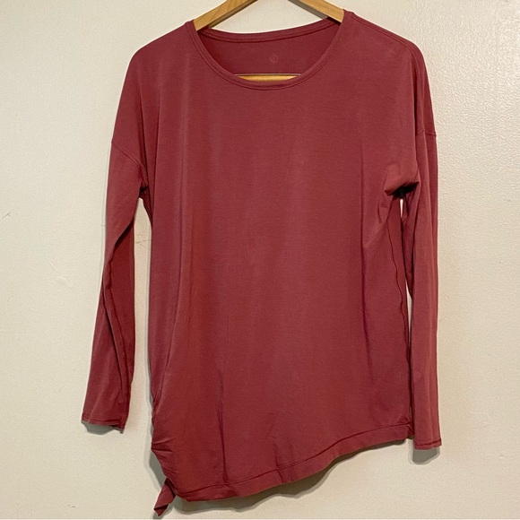 Lululemon To The Point Long Sleeve Loose Fit Misty Merlot Tee-Shirt - Picture 4 of 14